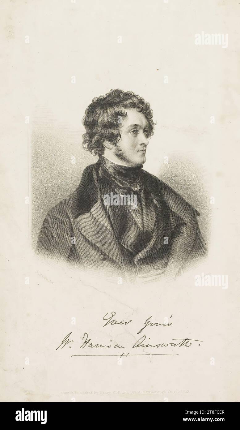 D. McClise, R. A. S. Freeman. ?, W. Harrisen Ainsworth Unterschrift. London veröffentlicht von Henry Colburn, Great Marlborough Street, 1843 Stockfoto