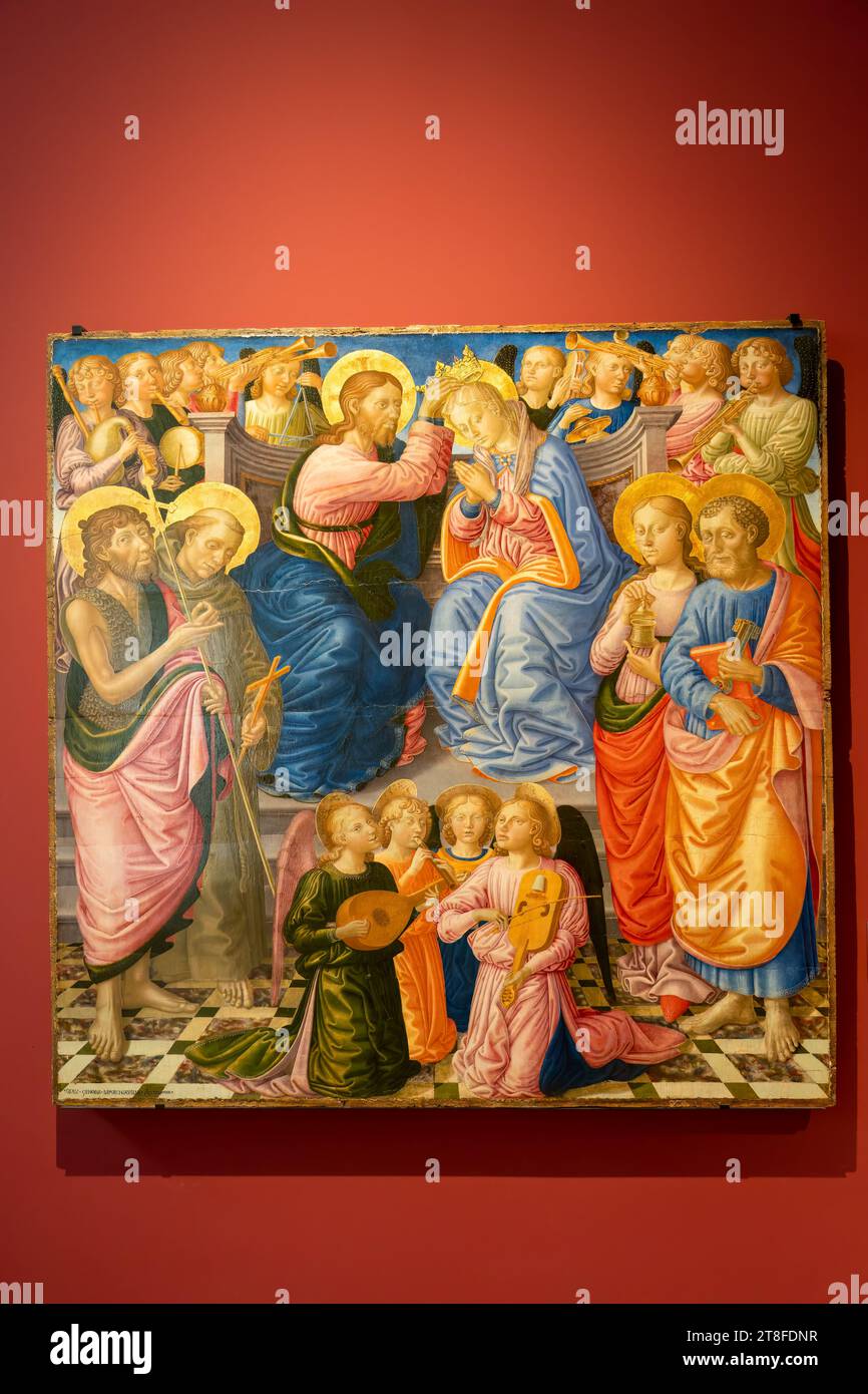 Dijon, Frankreich - 19. Mai 2023: Katholische burgundische sakrale Kunst im Musée d’Art sacré de Dijon Stockfoto