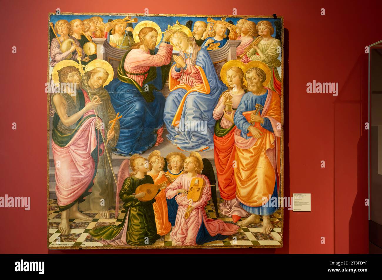 Dijon, Frankreich - 19. Mai 2023: Katholische burgundische sakrale Kunst im Musée d’Art sacré de Dijon Stockfoto