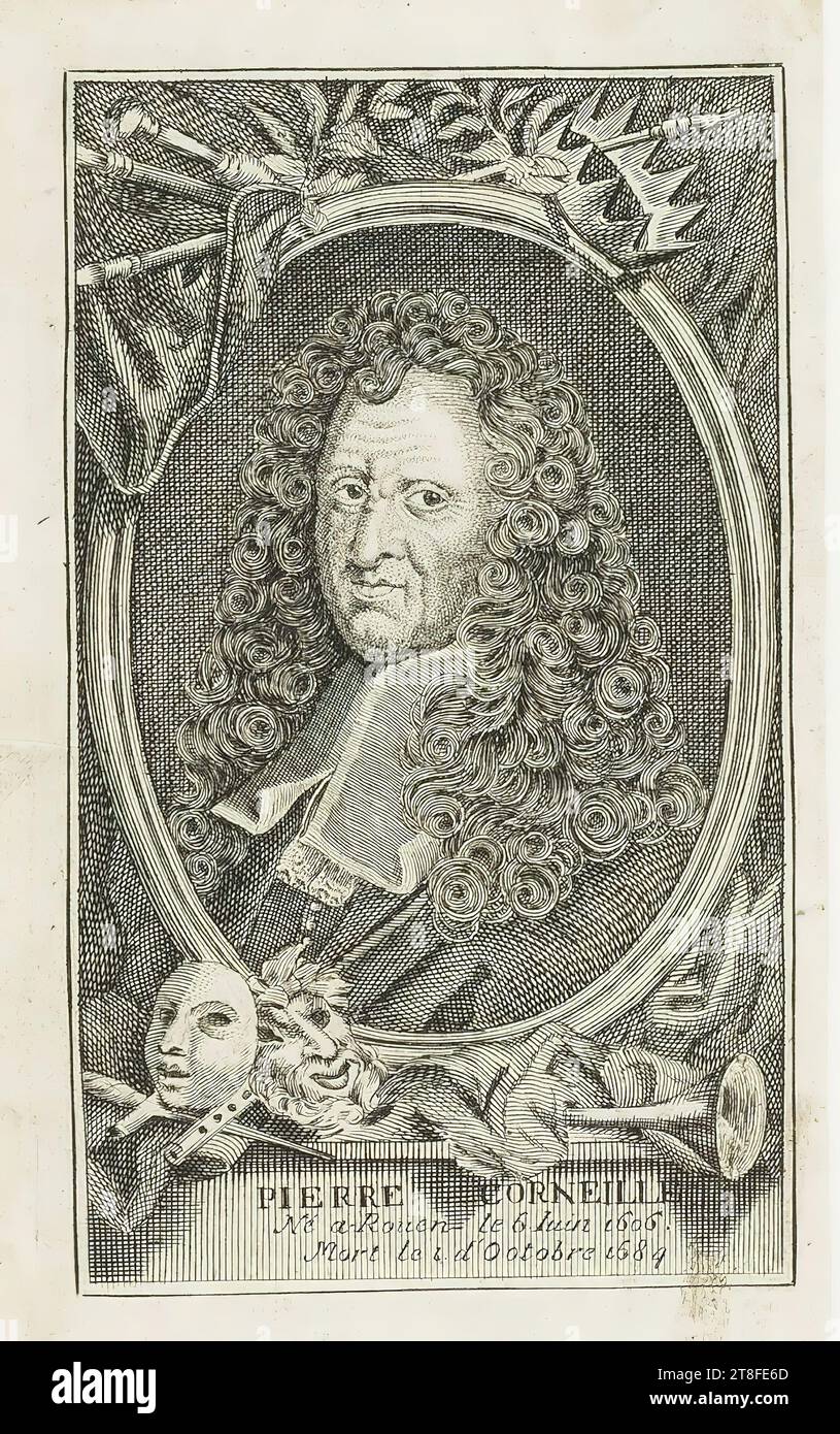 PIERRE CORNEILLE wurde am 6. Juni 1606 in Rouen geboren. Starb am 1. Oktober 1684 Stockfoto