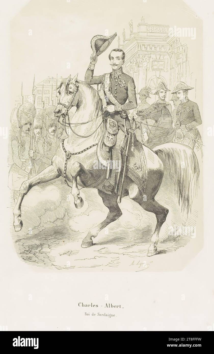 A. Ligny sc. Karl-Albert, König von Sardinien Stockfoto