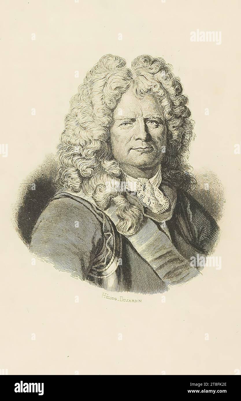 HELIOG. DES GARTENS. Illustration von MICHEL Georges: Vauban Royal. Paris, undatiert (1887 Stockfoto