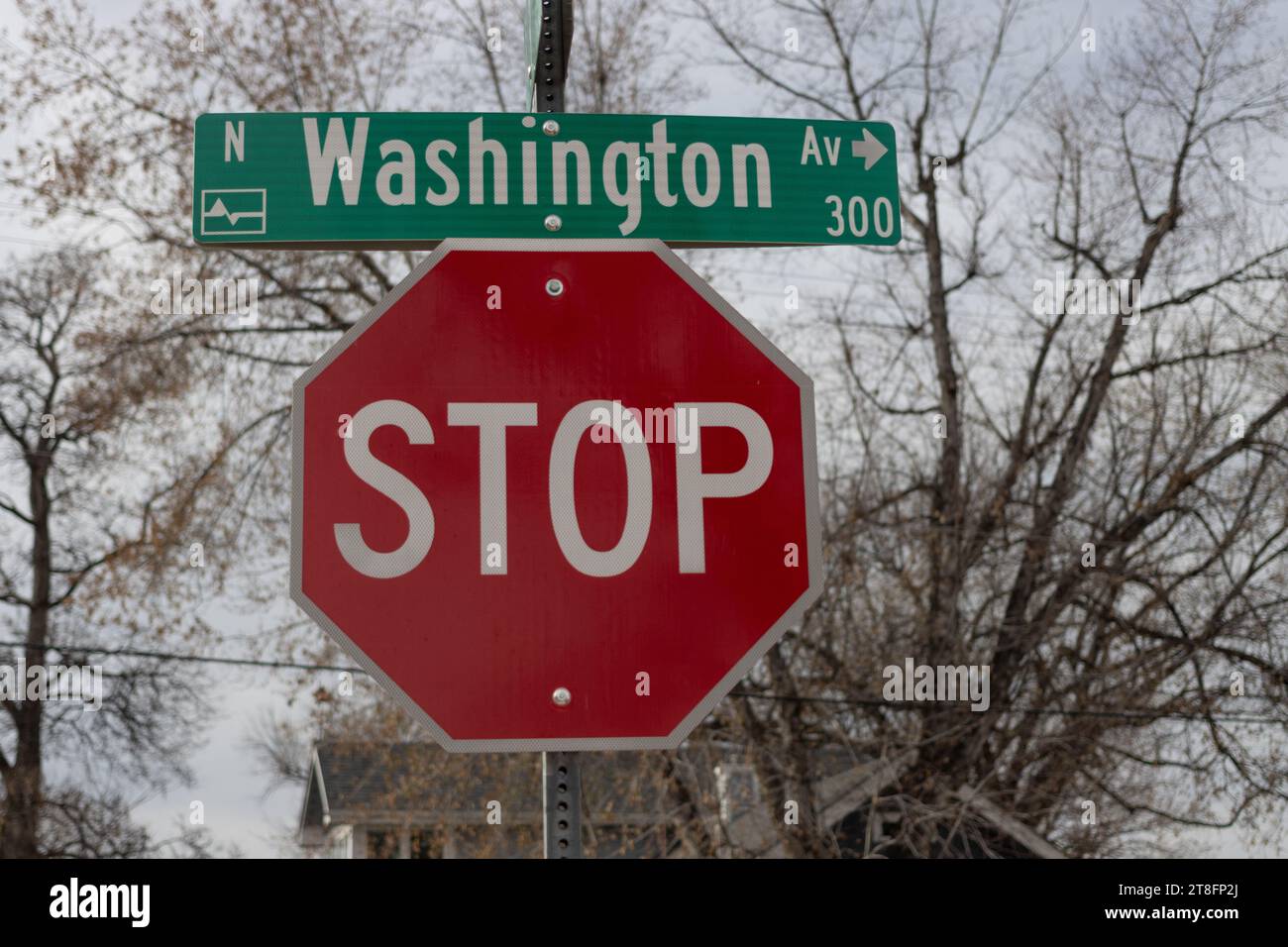 Stoppen Sie Washington und unterzeichnen Sie konzeptuellen Aktivismus Stockfoto