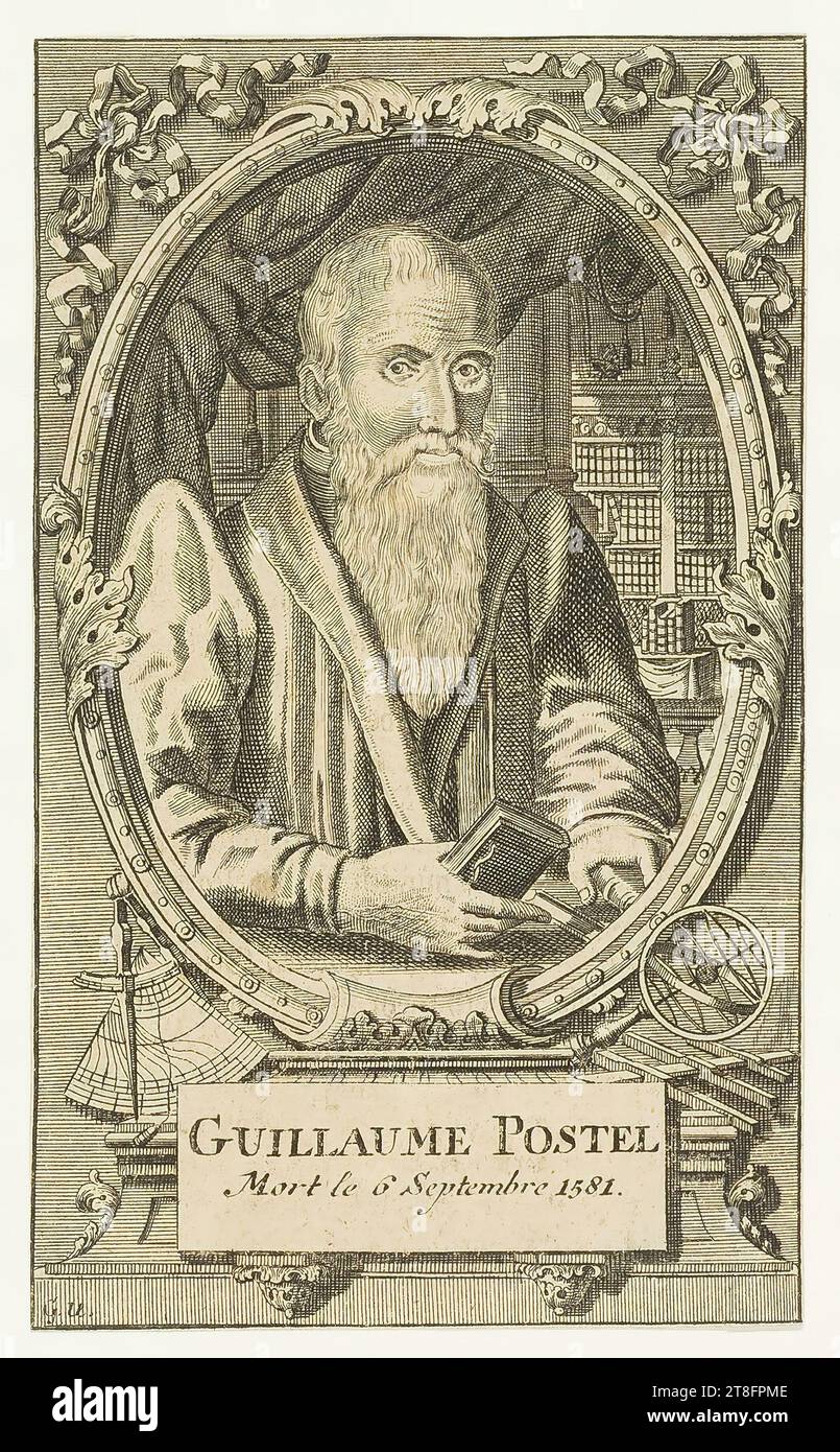 GUILLAUME POSTEL starb am 6. September 1581. G.U Stockfoto