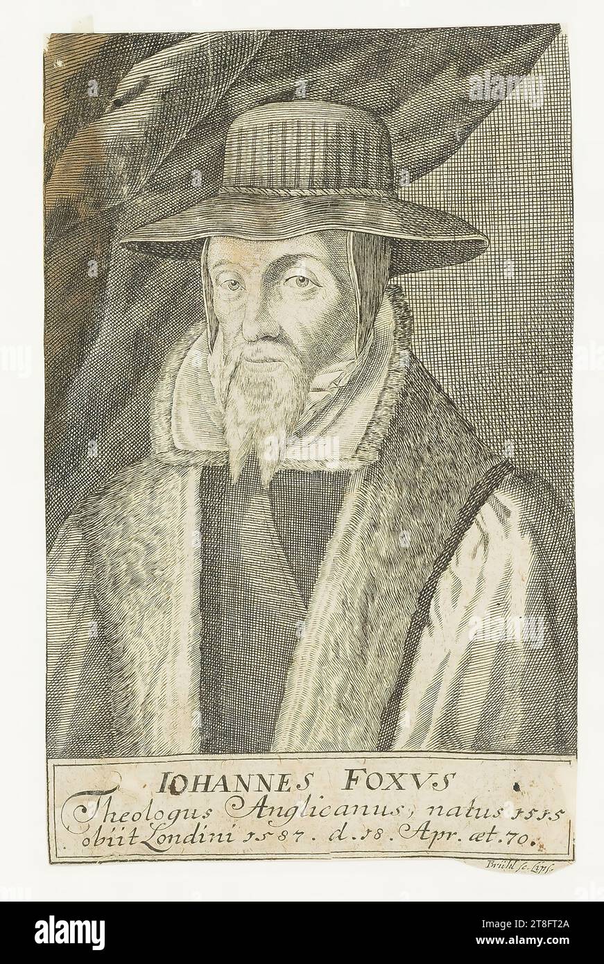 JOHN FOXVS, anglikanischer Theologe, geboren 1515, starb 1587 in London. d. 18. April sogar 70. Brühl sc. Lippen Stockfoto