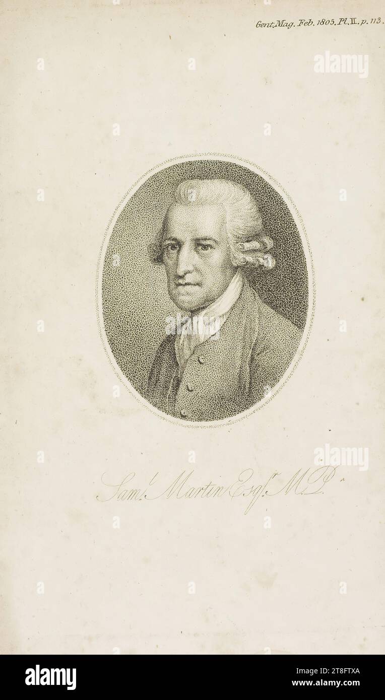 Gent Mag. Februar 1805. Pl. II S. 113. Sam.l Martin Esq.r M.P Stockfoto