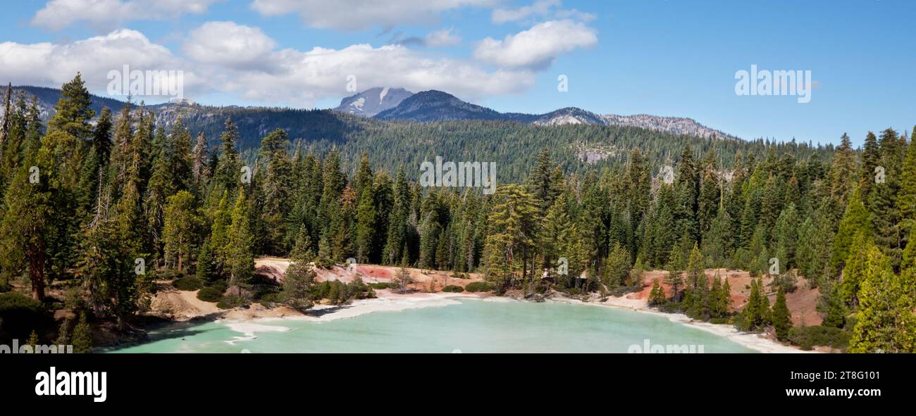 Wunderschöne Landschaften im Lassen Volcanic National Park, USA Stockfoto