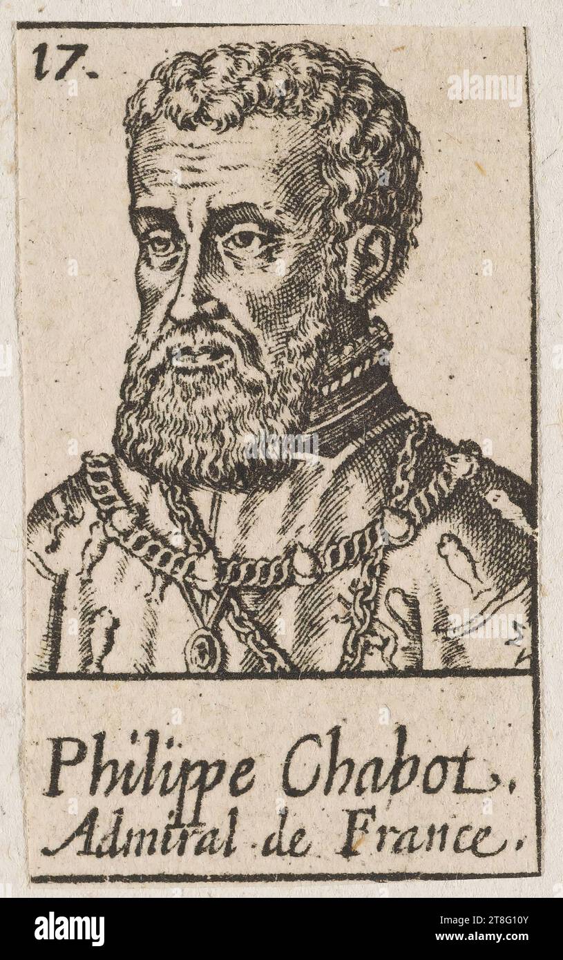 17. Philippe Chabot., Admiral von Frankreich Stockfoto