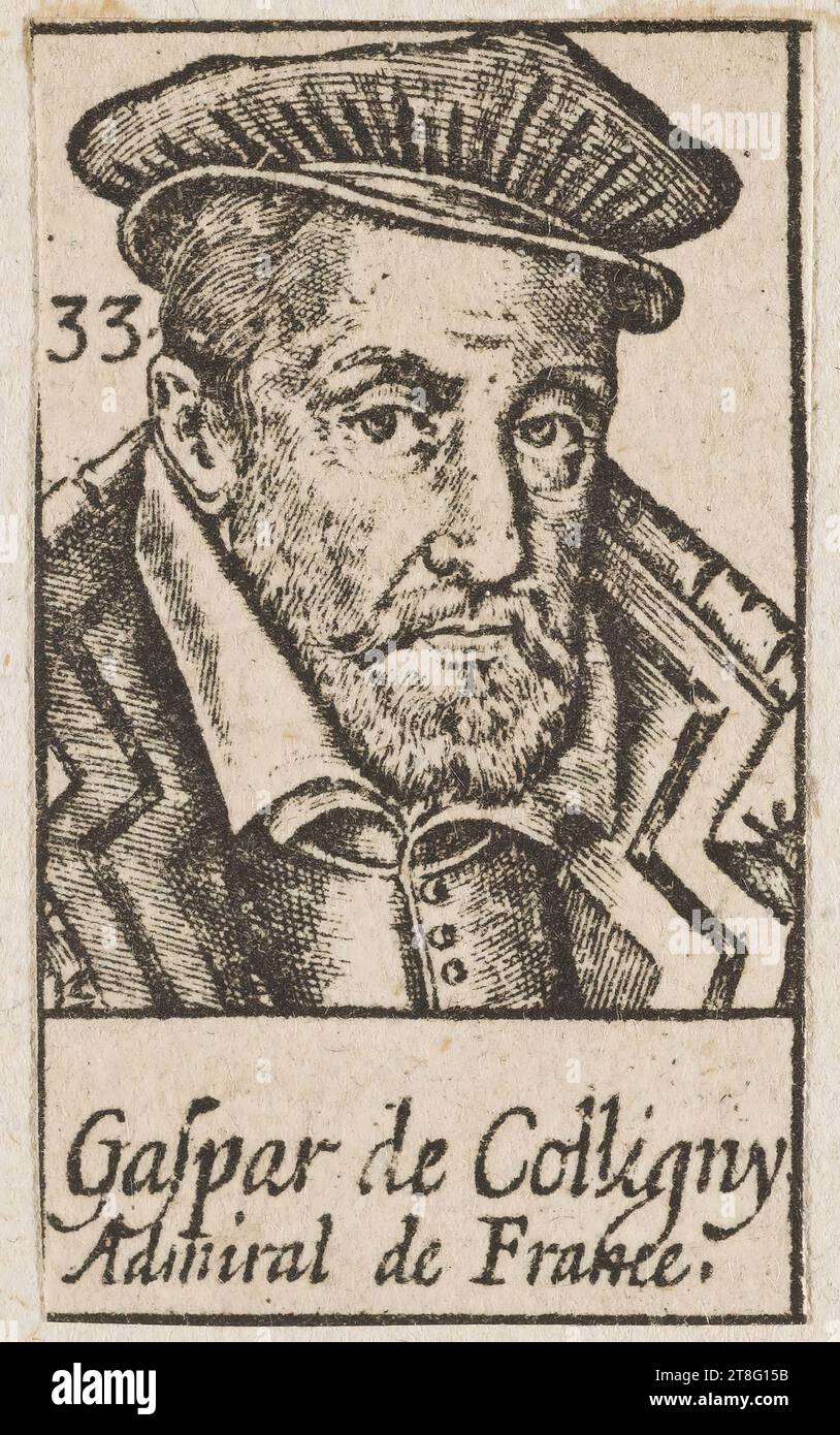 33. Gaspard de Coligny, Admiral von Frankreich Stockfoto