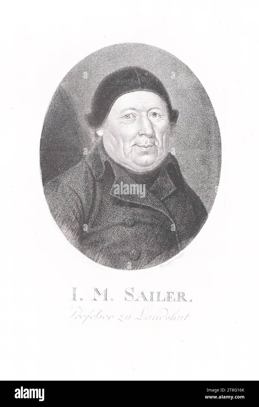 Name Designer ist nicht mehr berechtigt. ... pinx. JH. Lippenformung. I.N. SAILOR. Professor zu Landshut Stockfoto