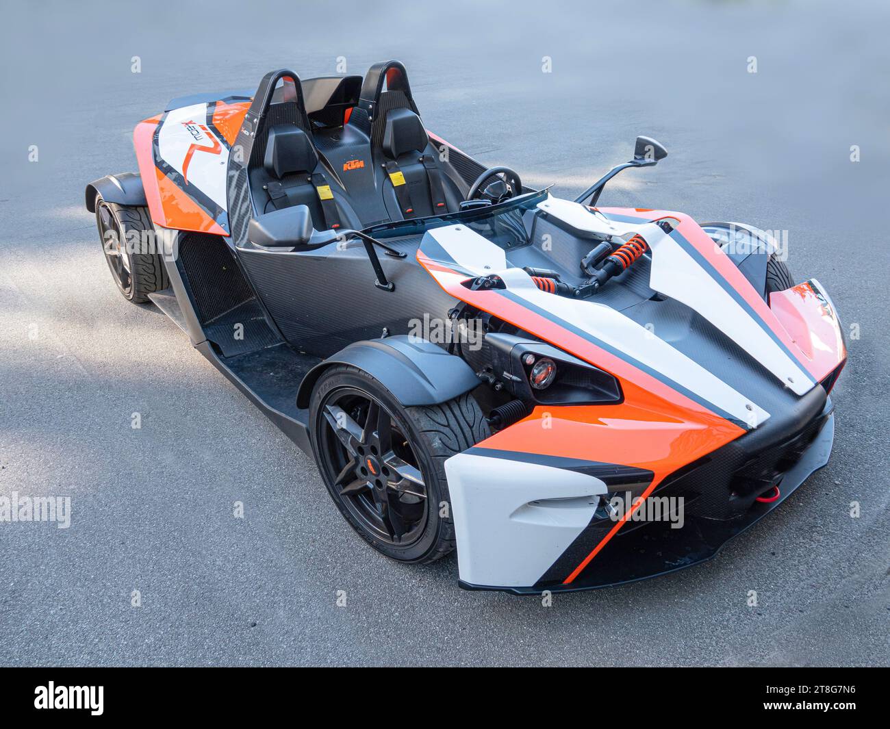 Der KTM X-Bow ist ein ultraleichter Sportwagen des österreichischen Automobilherstellers KTM. Kopenhagen, Dänemark - 2. Juni 2023. Stockfoto