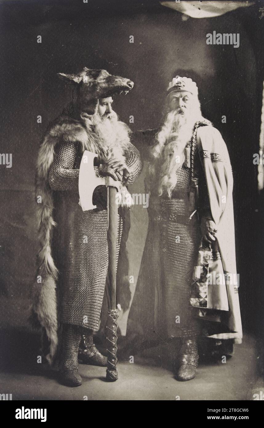 Mounet-Sully als Job und Paul Mounet als Magnus, Teil I, Szene 6, Fotograf, EN 2-1902, 20. Jahrhundert, Maison de Victor Hugo - Hauteville House, Foto, Kohledruck, Paris, Abmessungen - Werk: Höhe: 30 cm, Breite: 20 cm Stockfoto