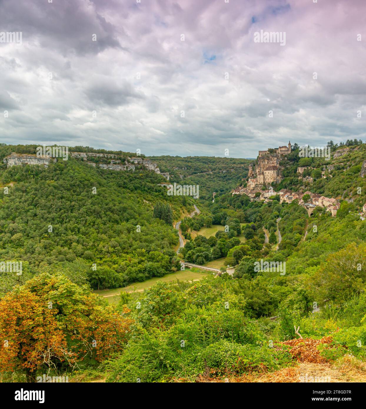 Dordogne Sommer 2023 Rocamadour Stadt und Umgebung Abteien und Landschaften Stockfoto