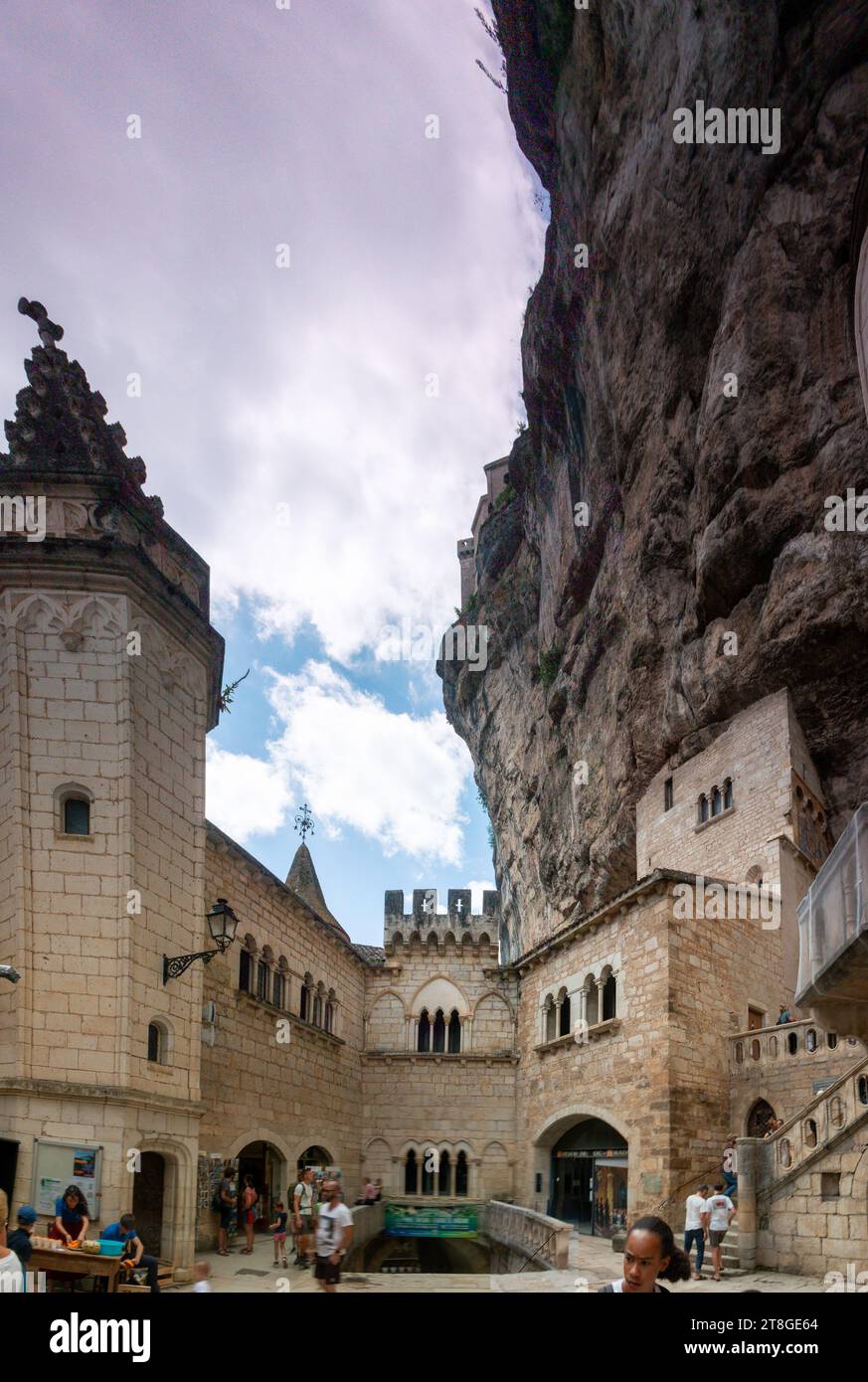 Dordogne Sommer 2023 Rocamadour Stadt und Umgebung Abteien und Landschaften Stockfoto