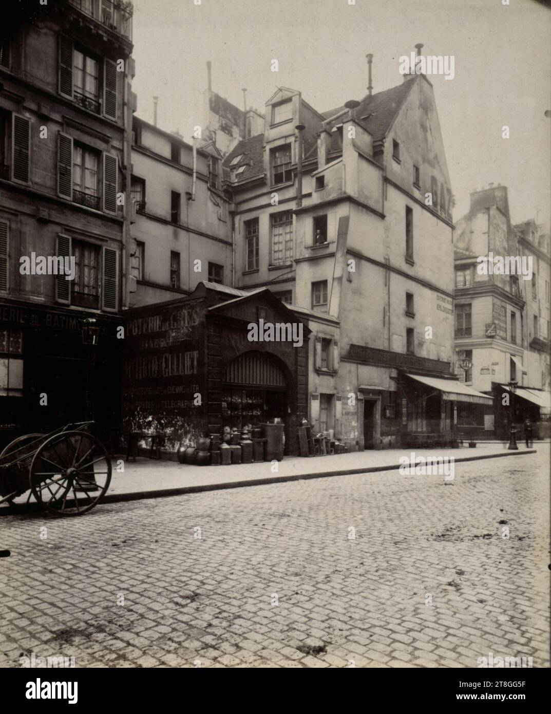 46 rue des Archives, 4. Arrondissement, Paris, Atget, Eugène (Jean Eugène Auguste Atget), Fotograf, Fotografie, Grafik, Albumendruck, Abmessungen – Arbeit: Höhe: 21,7 cm, Breite: 17,6 cm Stockfoto