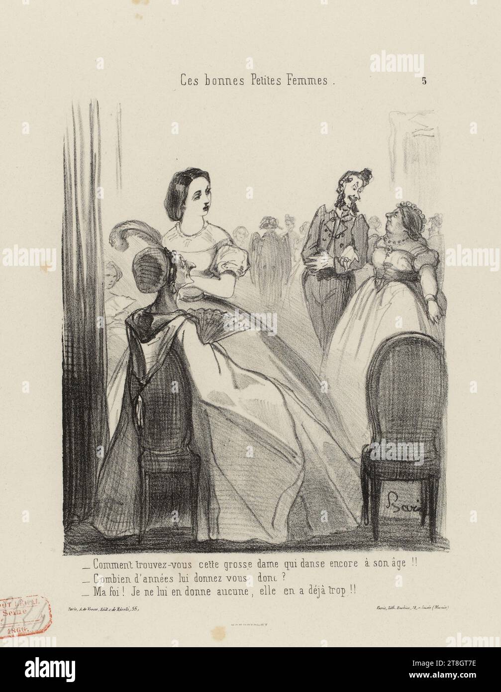 La danse, Baric, Jules-Jean-Antoine, Verfasser, Friseur, Zeichner/Lithograph, Arnauld de Vresse, Herausgeber, Array, Print, Grafik, Druck, Lithografie, Abmessungen - Arbeit: Höhe: 34,9 cm, Breite: 27,3 cm, Abmessungen - Montage:, Höhe: 50 cm, Breite: 40 cm Stockfoto