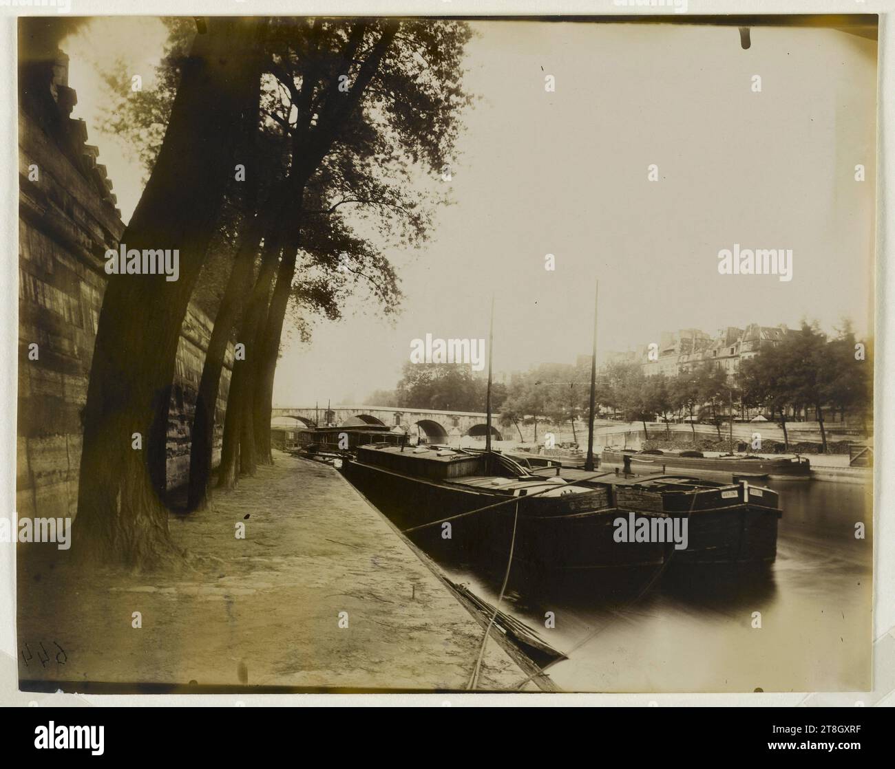 Pont Marie, 4. Arrondissement, Paris, Atget, Eugène (Jean Eugène Auguste Atget), Fotograf, Fotografie, Graphische Kunst, Gelatinedruckdruck, entwickelt, Abmessungen - Werk: Höhe: 17,4 cm, Breite: 22,4 cm Stockfoto