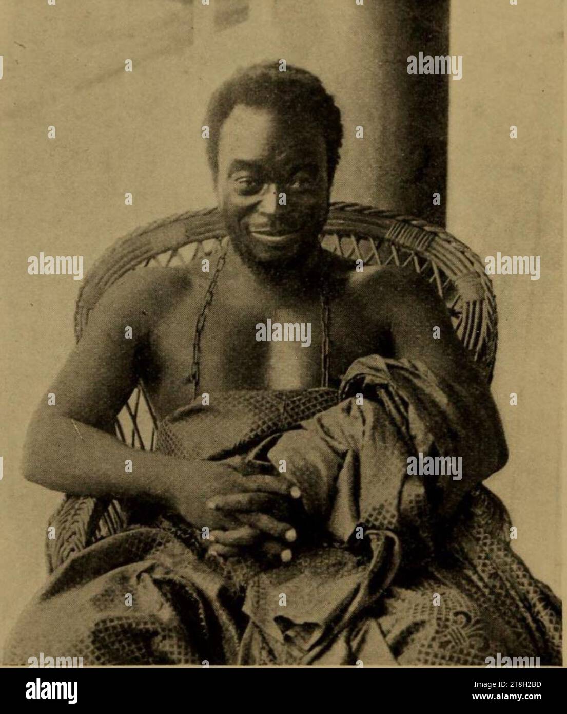 Uvorama (Overami) Nabeshi, Der Letzte König (Oba) Von Benin. Stockfoto