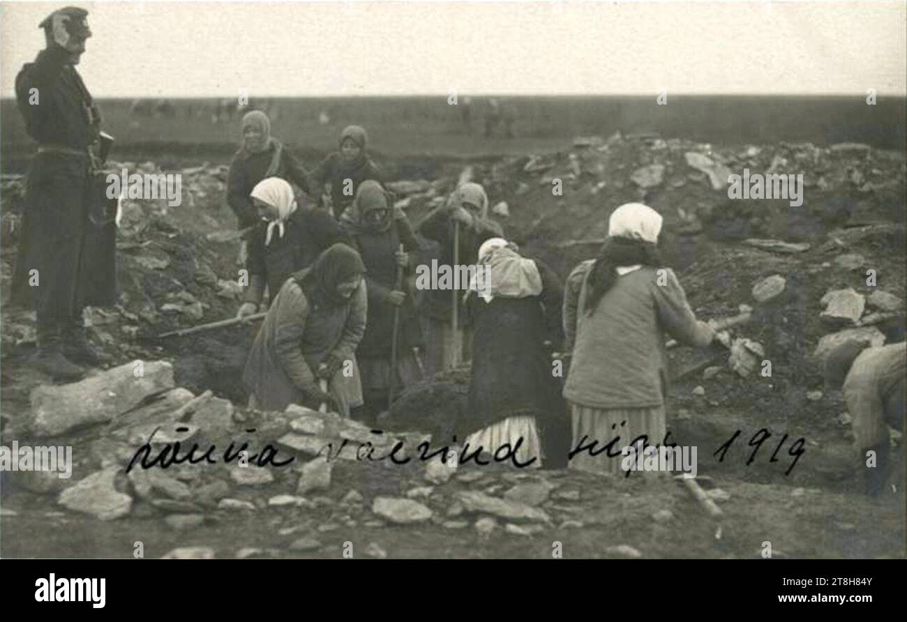 Vabadussõda Lõuna väerind sügis 1919. Stockfoto
