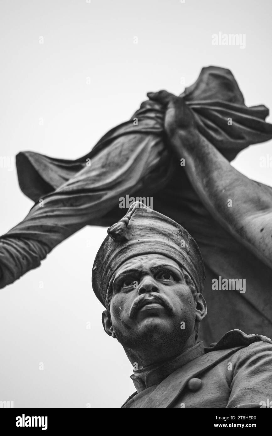 Los Hijos del Estado de Veracruz Defensores de la Pátria, Statue, Central Park, Orizaba, Veracruz, 2022 Stockfoto