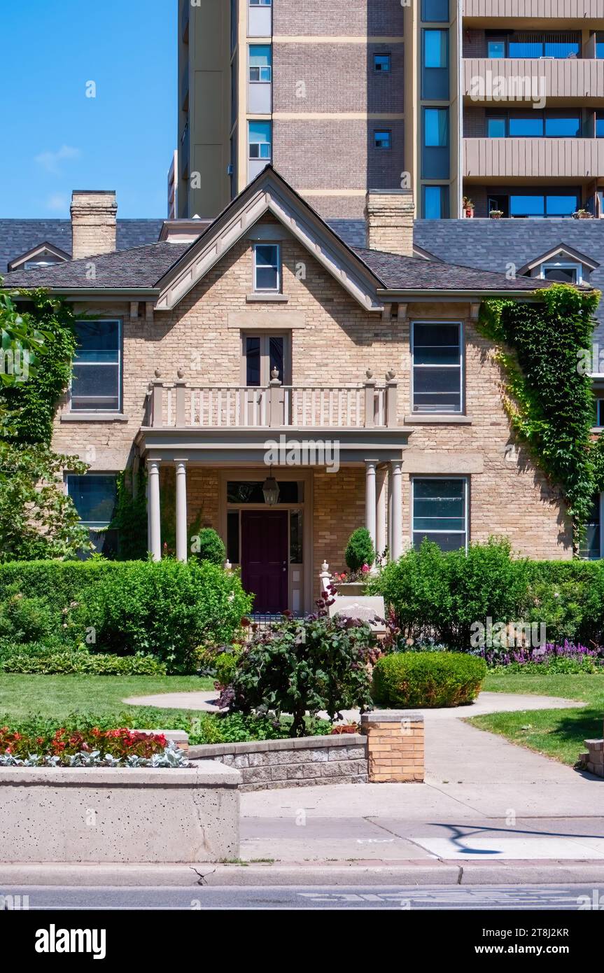 Das Haus und der Park von Paul Kane. Das alte Gebäude gehört zum Wahrzeichen der Stadt Toronto, Kanada Stockfoto