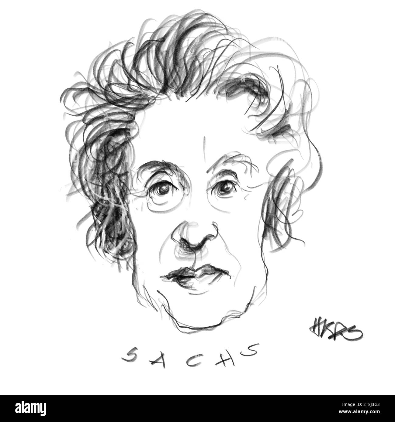 Porait der Dichterin Nelly sachs Stockfoto