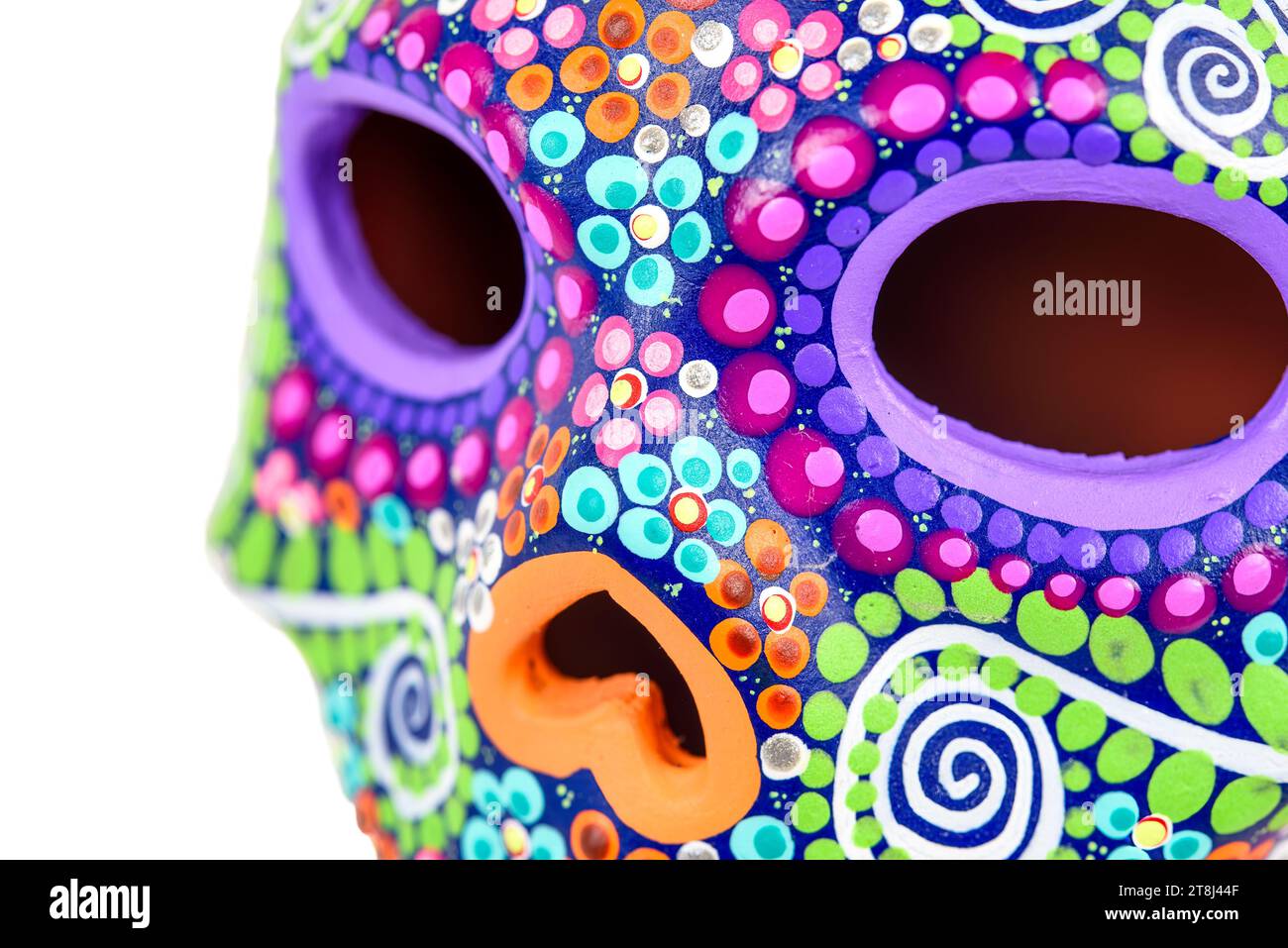 Calavera mexikanisches Souvenir, Tag der Toten. Stockfoto