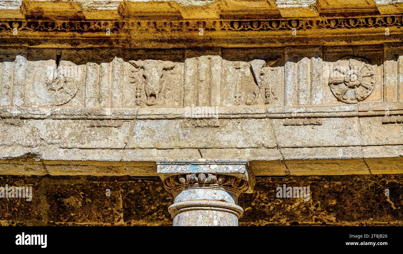 Palast Karl V., architektonisches Merkmal, Alhambra, Granada, Andalusien, Spanien Stockfoto