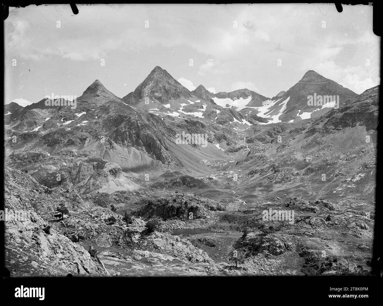 Vall de Campo Plano Voltat de muntanyes. Stockfoto