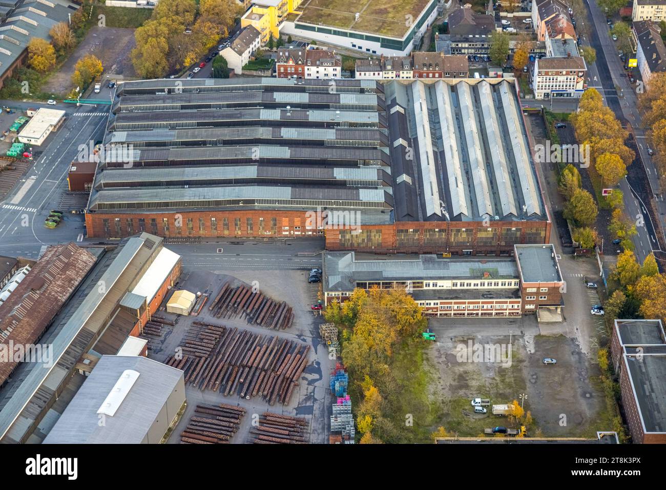 Luftbild, Industrieanlagen im Westpark, Alte Werkshallen Bochumer Verein Verkehrstechnik GmbH, Kruppwerke, Bochum, Ruhrgebiet, Nordrhein-Westfalen, Deutschland ACHTUNGxMINDESTHONORARx60xEURO *** Luftansicht, Industrieanlagen im Westpark, Alte Werkshallen Bochumer Verein Verkehrstechnik GmbH, Kruppwerke, Bochum, Ruhrgebiet, Nordrhein-Westfalen, Deutschland ATTENTIONxMINDESTHONORARx60xEURO Credit: Imago/Alamy Live News Stockfoto