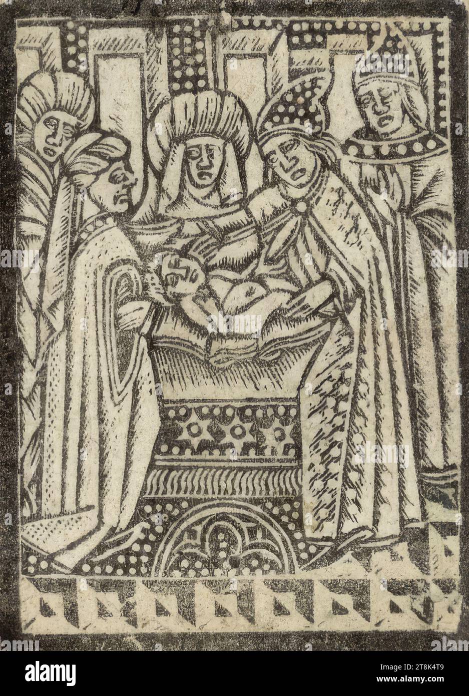 Die Darstellung im Tempel, Darstellungen aus dem Leben Christi, anonym, Drucke, Schuss geschnitten Stockfoto