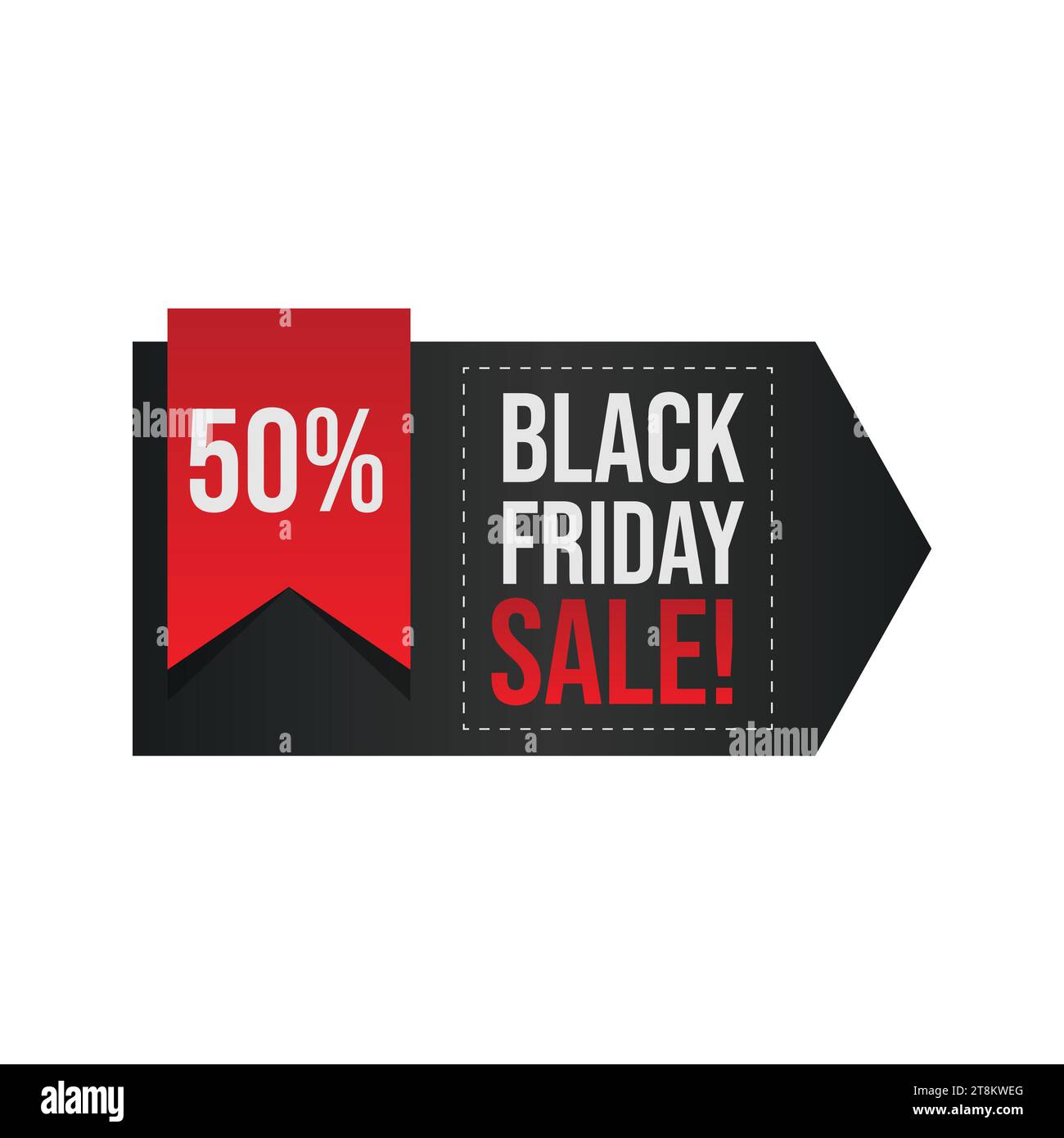 Black Friday Banner. Sonderrabatt-Angebot. Produktrabatt-Festival Stock Vektor