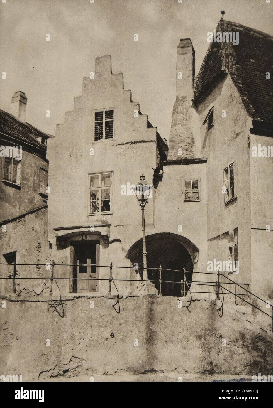 Postkarte von Egon Schiele an seine Frau Edith vom 24. Juli 1918, Archiv, Druck auf Papier, Motiv: Krems, Singerhof, Blatt: 13,9 x 9 cm Stockfoto