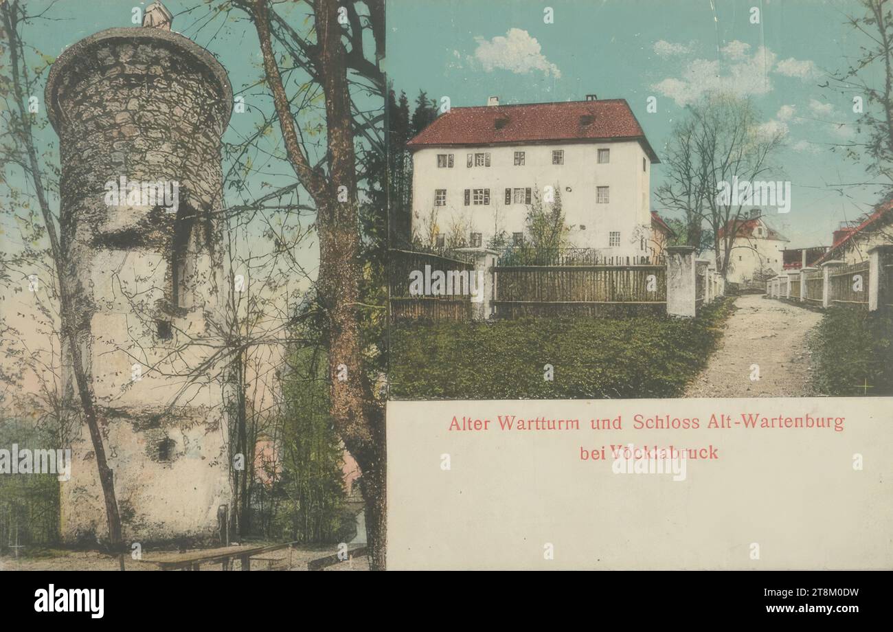 Postkarte von Leopold Liegler an Edith Schiele von 1917, nach 16. Oktober 1917, Archiv, Druck, Blatt: 8,8 x 13,8 cm Stockfoto Postkarte von Leopold Liegler an Edith Schiele von 1917, nach 16. Oktober 1917, Archiv, Druck, Blatt: 8,8 x 13,8 cm Stockfoto