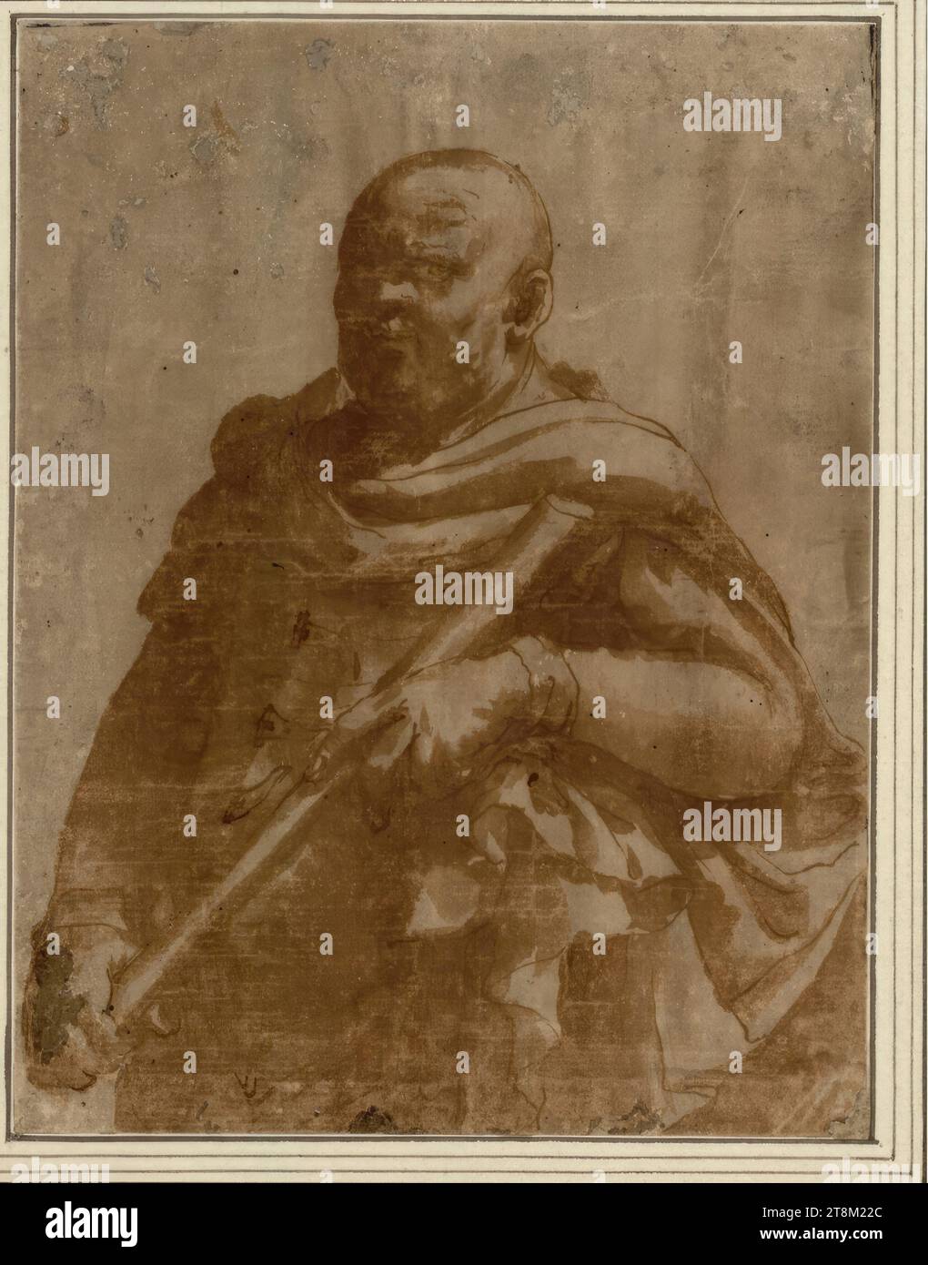 Vespasian, anonym, Zeichnen, Stift, Tinte, gewaschen, 19 x 14,5 cm, l.l., Herzog Albert von Sachsen-Teschen Stockfoto