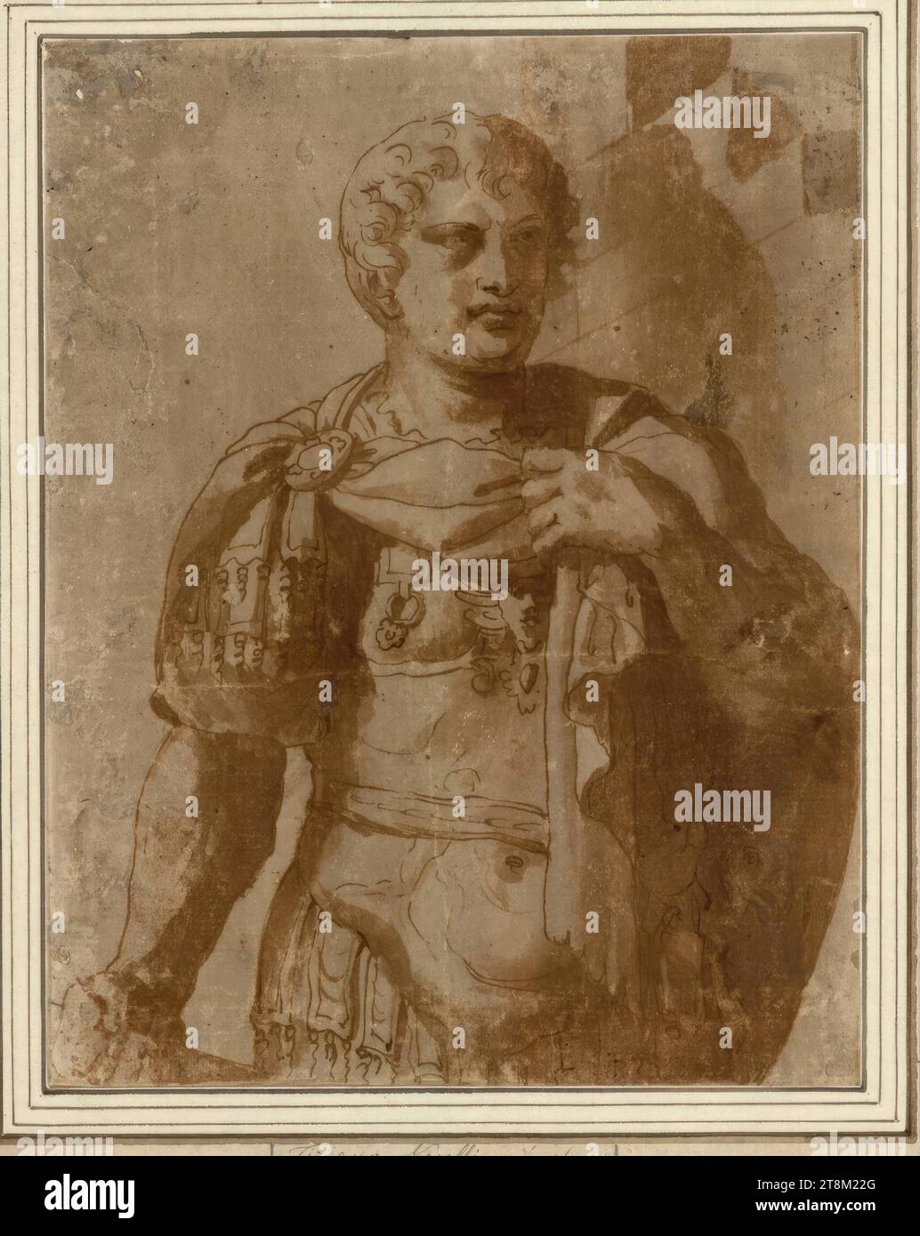 Nero, anonym, Zeichnen, Stift, Tinte, gewaschen, 19,5 x 15 cm, r. r. Herzog Albert von Sachsen-Teschen Stockfoto