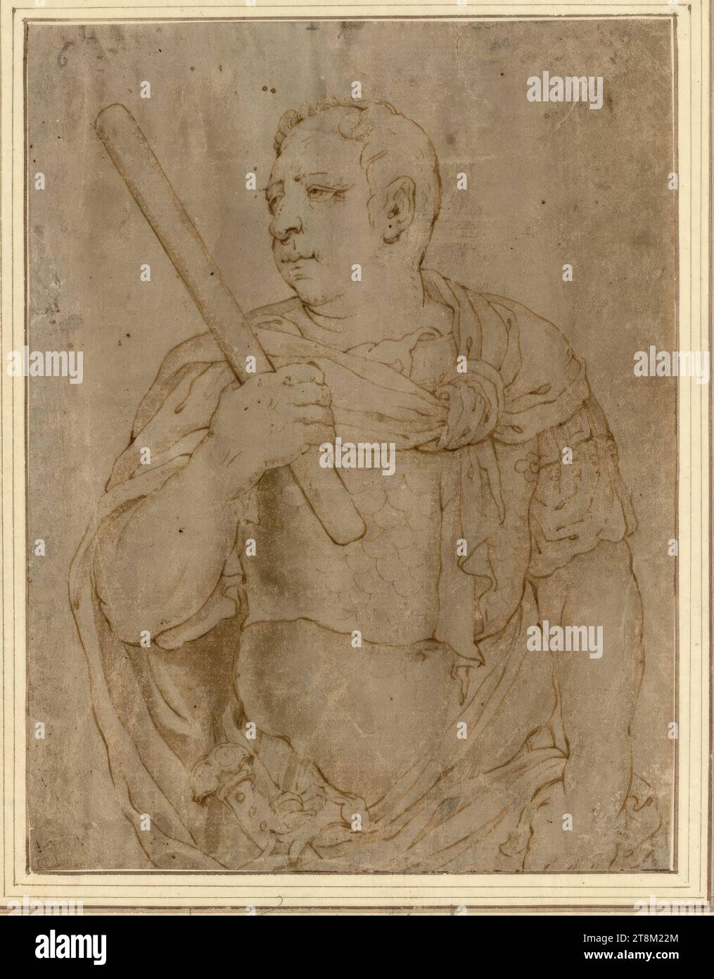 Vitellius, anonym, Zeichnen, Stift, Tinte, gewaschen, 19 x 14,5 cm, l.l., Herzog Albert von Sachsen-Teschen Stockfoto