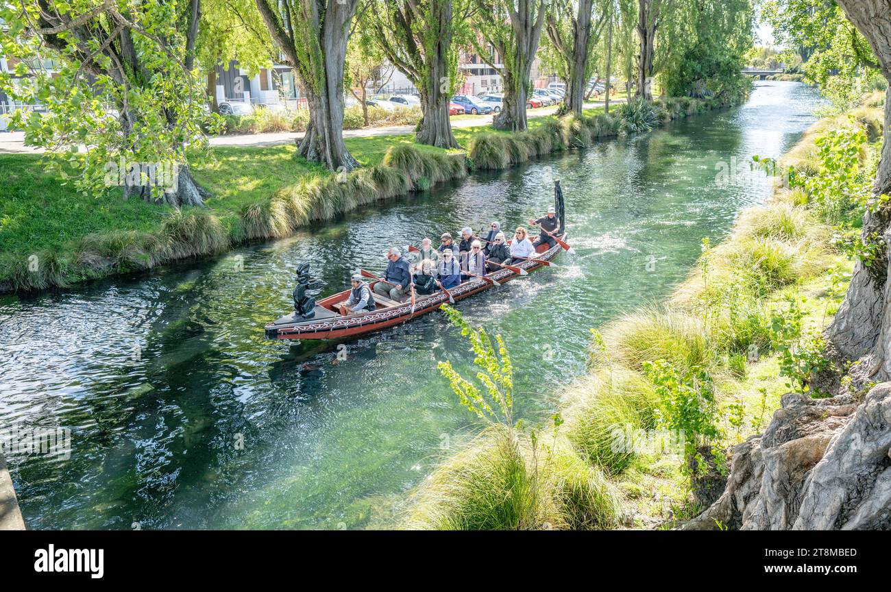 Ausflug um die Südinsel Neuseelands. Abgebildet ist Christchurch, die größte Stadt der Südinsel. Stockfoto