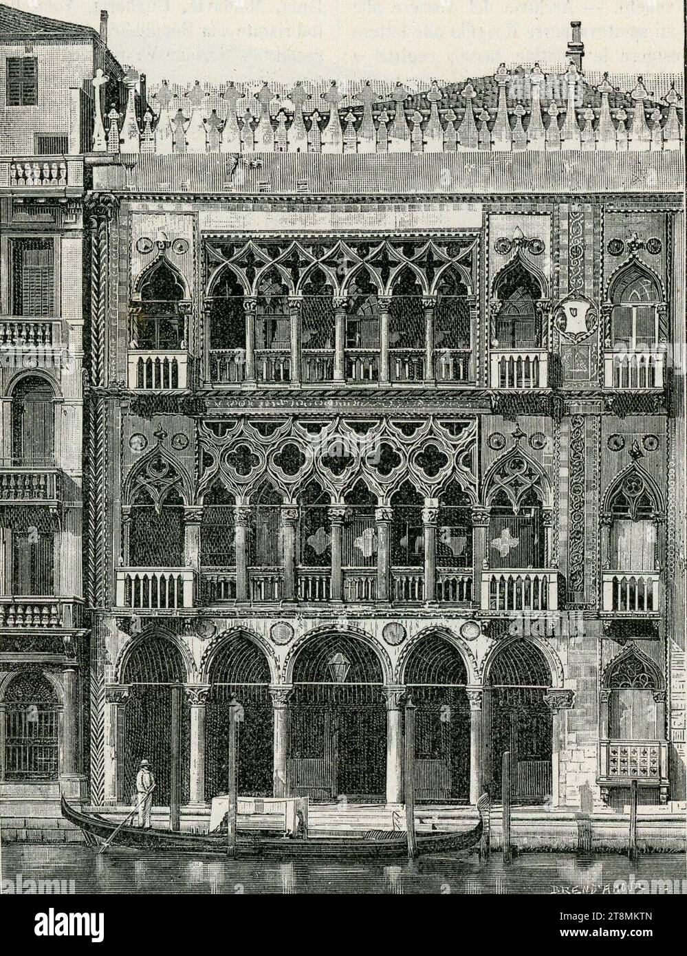 Venezia Palazzo Cà d Oro. Stockfoto