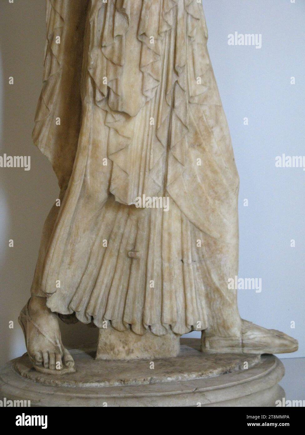 Venedig MANN 59 Archaisierung Statue von Artemis Detail 01. Stockfoto
