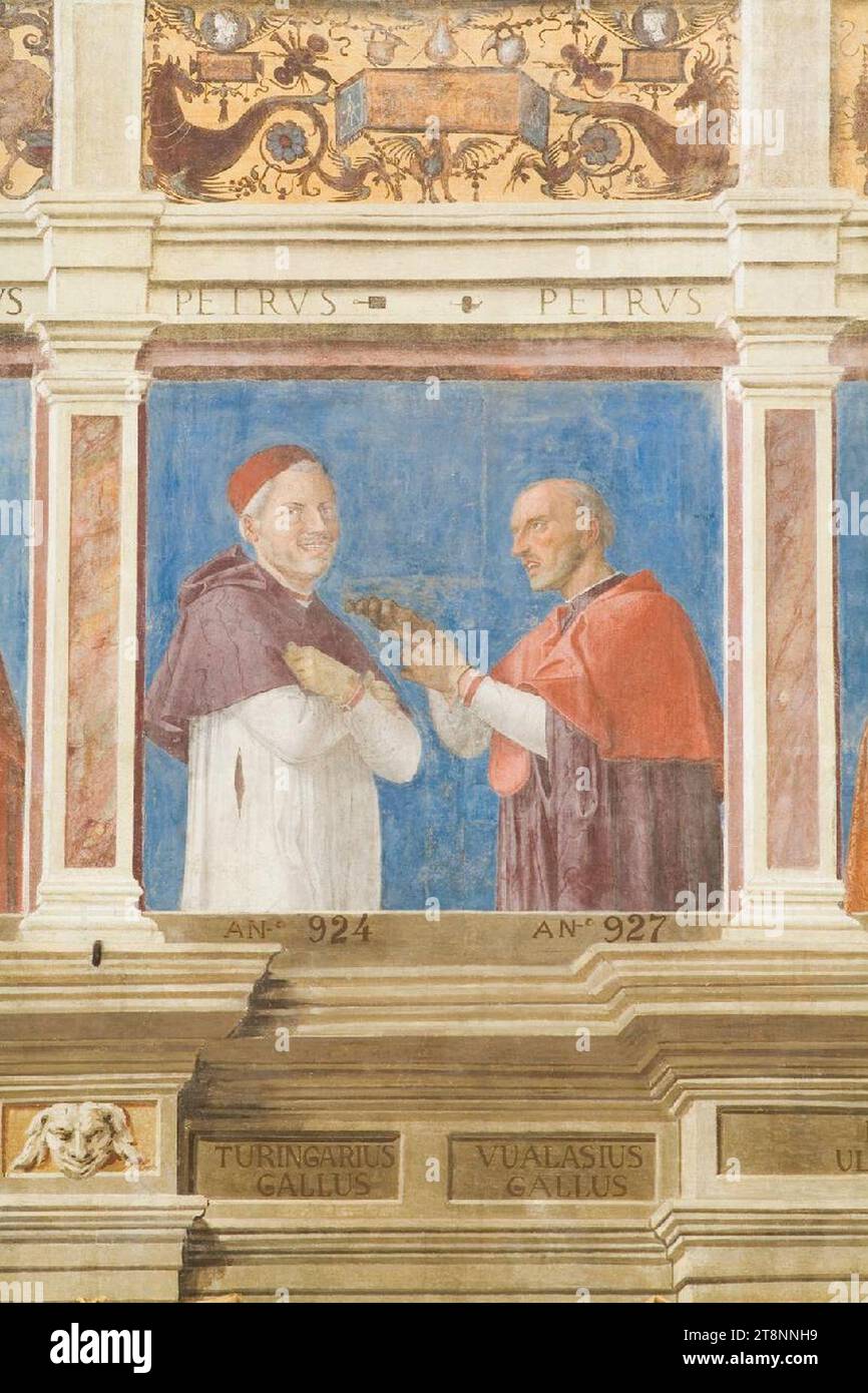 Vescovi Padua - Pietro II und Pietro III Piccacapra - Palazzo vescovile - Padua. Stockfoto