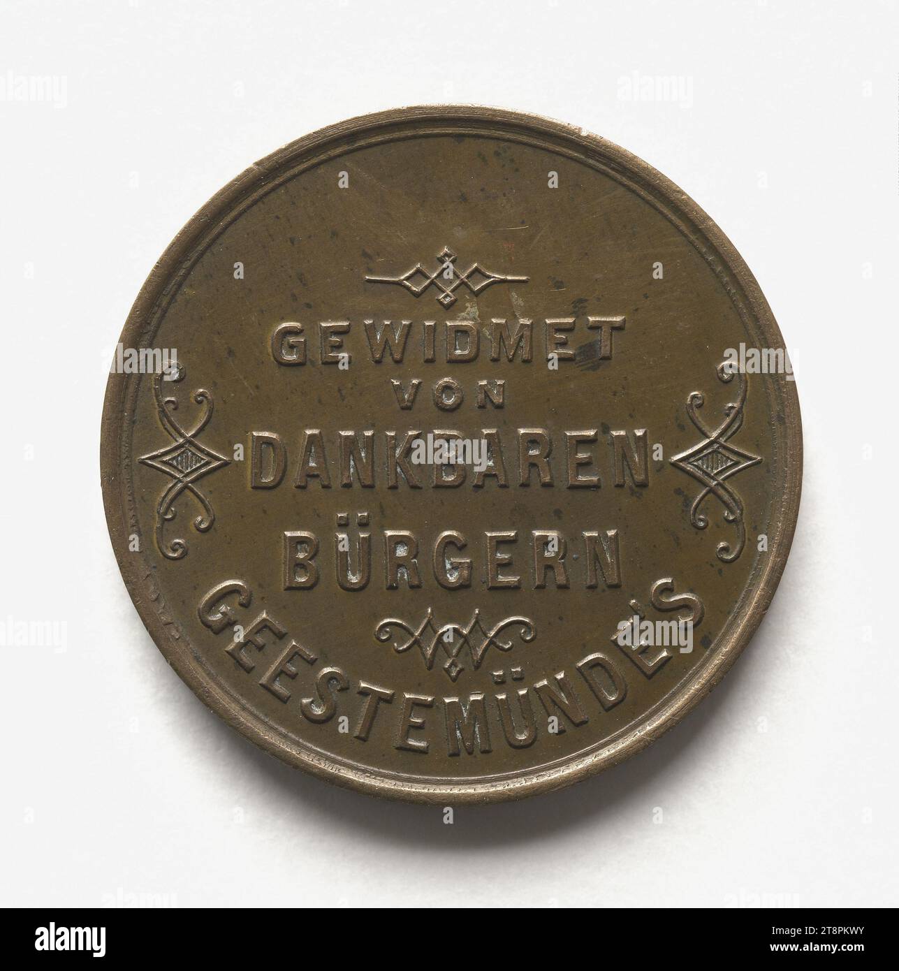 Deutsche Medaille: Sieg gegen Frankreich, 1870-1871, Array, Numismatische Medaille, Medaille, Bronze, Abmessungen - Arbeit: Durchmesser: 2,1 cm, Gewicht (Typenabmessung): 4,96 g Stockfoto