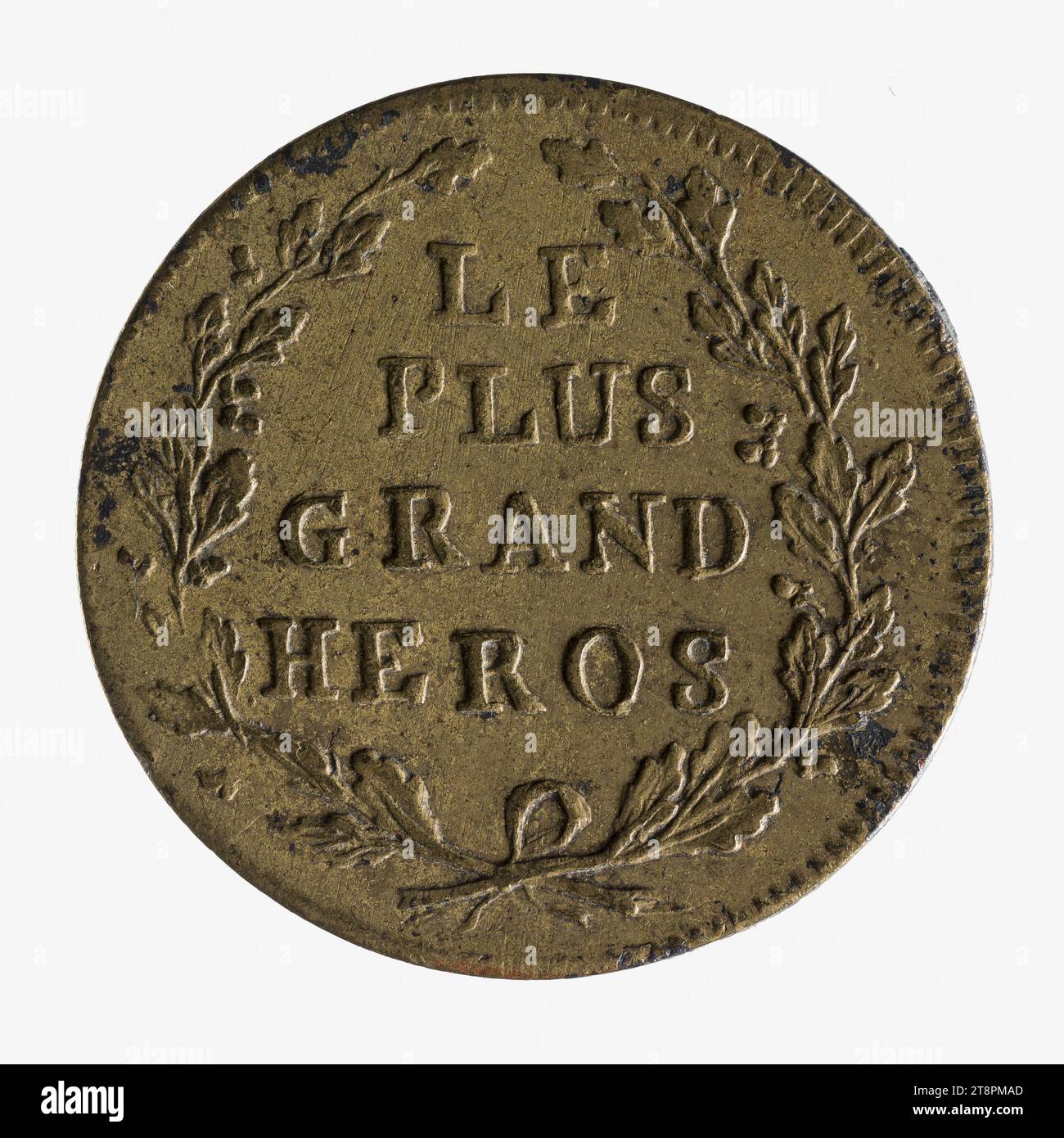 Napoleon I, 'The Greatest Held', 1807, Array, Numismatik, Medaille, Abmessungen – Werk: Durchmesser: 2,4 cm, Gewicht (Typenabmessung): 4,25 g Stockfoto