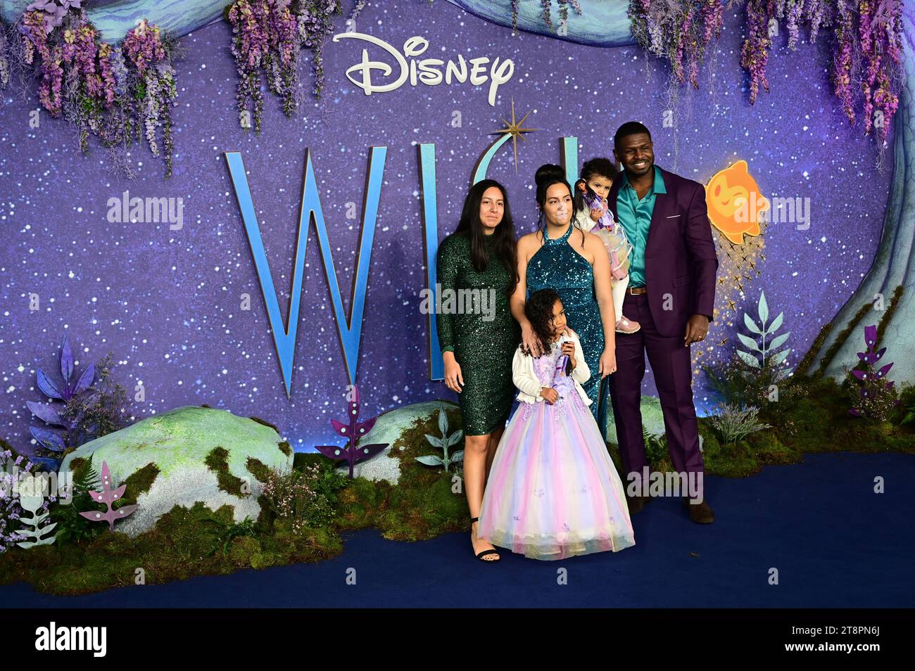 London, Großbritannien. November 2023. Die Wilsons besuchen Disney -'WISH' UK Premiere am ODEON Luxe Leicester Square. Quelle: Siehe Li/Picture Capital/Alamy Live News Stockfoto