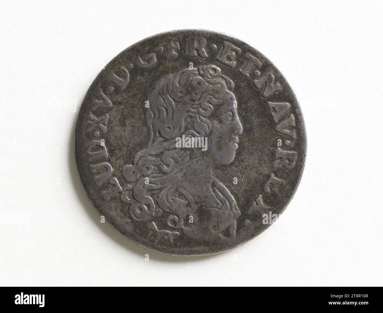 Buch mit dem Titel "de la Compagnie des Indes" von Louis XV., 1720, Roettiers, Norbert, Gravierer in Medaillen, Array, Numismatisch, Monnaie, Paris, Abmessungen - Arbeit: Durchmesser: 2,12 cm, Gewicht (Typenabmessung): 3,64 g Stockfoto