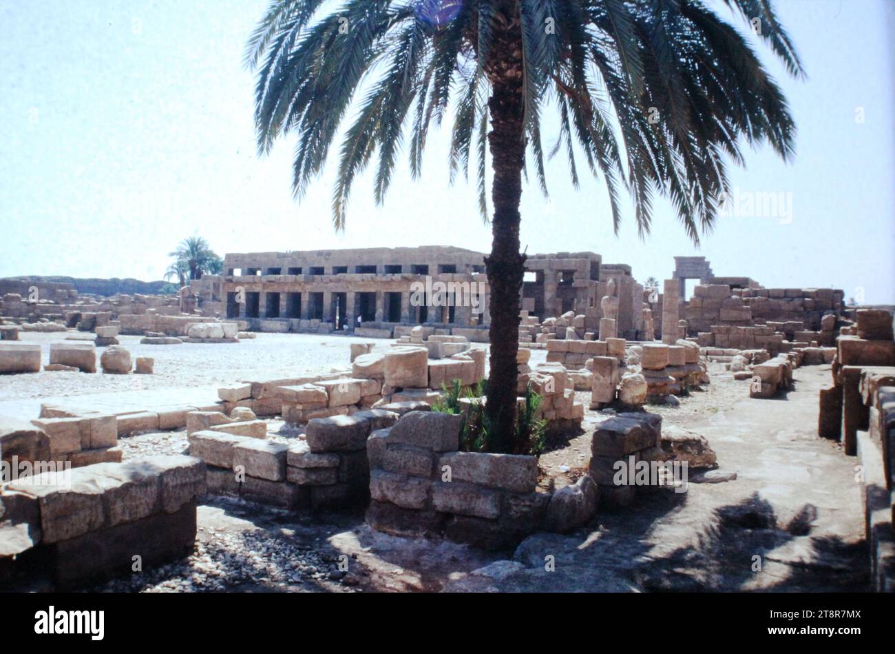 Karnak, Ägypten: Tempel Tutmosis III Stockfoto
