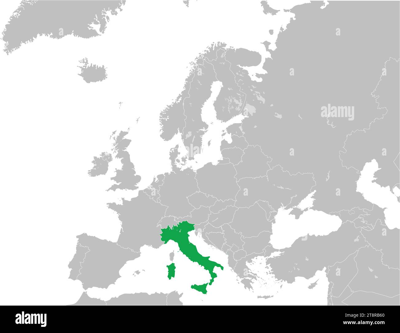 Lageplan der ITALIENISCHEN REPUBLIK, EUROPA Stock Vektor