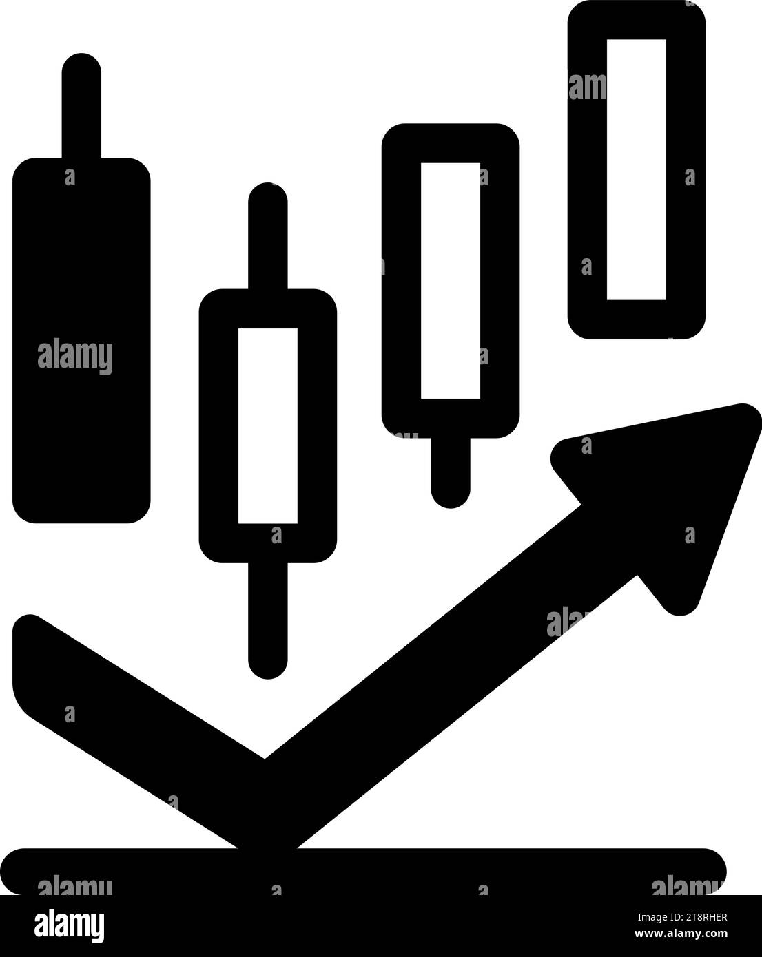 Abbildung des Symbols für Stützlinienvektor Stock Vektor