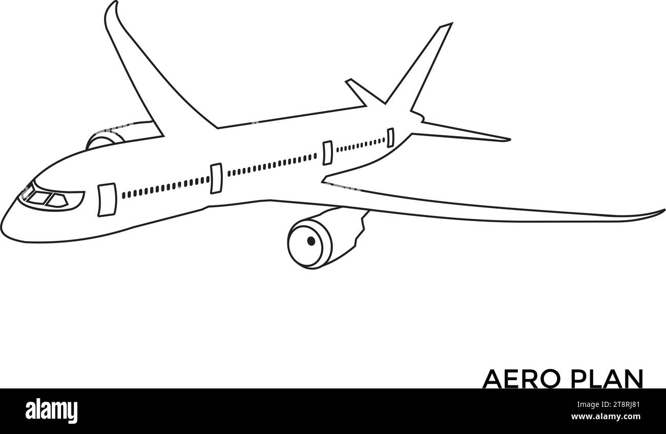 Flugzeugsymbol Vektor Stock Vektor