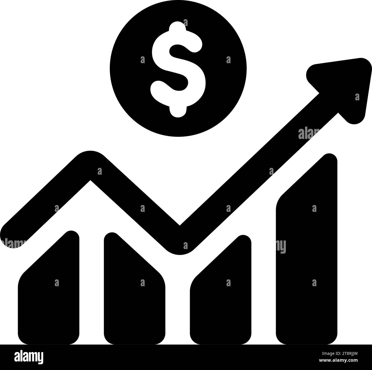 Illustration des Vektorsymbols für regelmäßige Investitionen (langfristige Investitionen) Stock Vektor